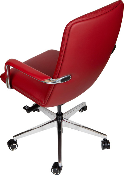 Изображение товара Кресло офисное Norden Neo LB / HD-2218-6 L LB (красная кожа/алюминиевая база)