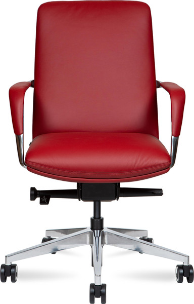 Изображение товара Кресло офисное Norden Neo LB / HD-2218-6 L LB (красная кожа/алюминиевая база)