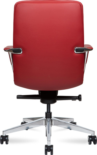 Изображение товара Кресло офисное Norden Neo LB / HD-2218-6 L LB (красная кожа/алюминиевая база)