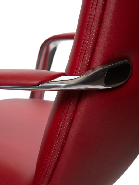 Изображение товара Кресло офисное Norden Neo LB / HD-2218-6 L LB (красная кожа/алюминиевая база)