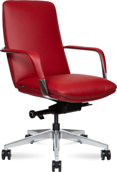 Изображение товара Кресло офисное Norden Neo LB / HD-2218-6 L LB (красная кожа/алюминиевая база)