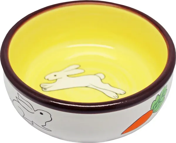 Изображение товара Миска для животных №1 Заяц и морковка (150мл)
