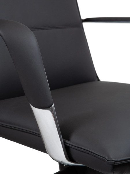 Изображение товара Кресло офисное Norden Parker LB / HD-2216-1 L LB (черная экокожа/алюминиевая база)