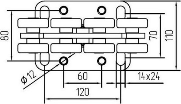 Изображение товара Опора роликовая для ворот Alutech SGN.01.100