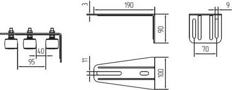 Изображение товара Кронштейн для ворот Alutech SGN.02.718
