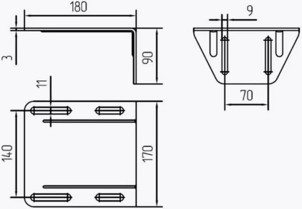 Изображение товара Кронштейн для ворот Alutech SGN.01.717