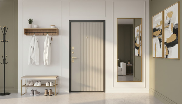 Изображение товара Входная дверь Промет Луара Люкс 96x205 (левая, оливия, с наличниками)