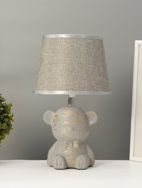 Изображение товара Прикроватная лампа BayerLux Мишка / 10841034 (серый/золото)