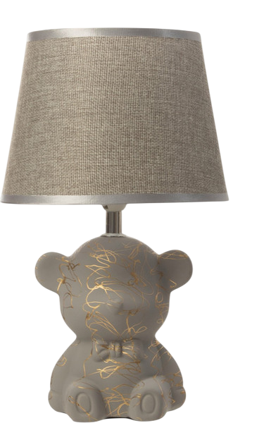 Изображение товара Прикроватная лампа BayerLux Мишка / 10841034 (серый/золото)