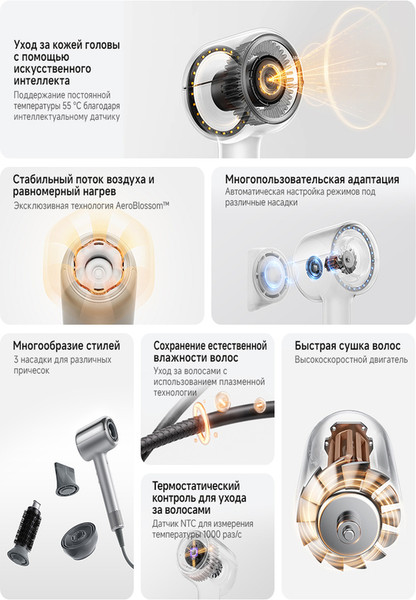 Изображение товара Фен Trouver Shine 20 / AMSH20 (серебристый)