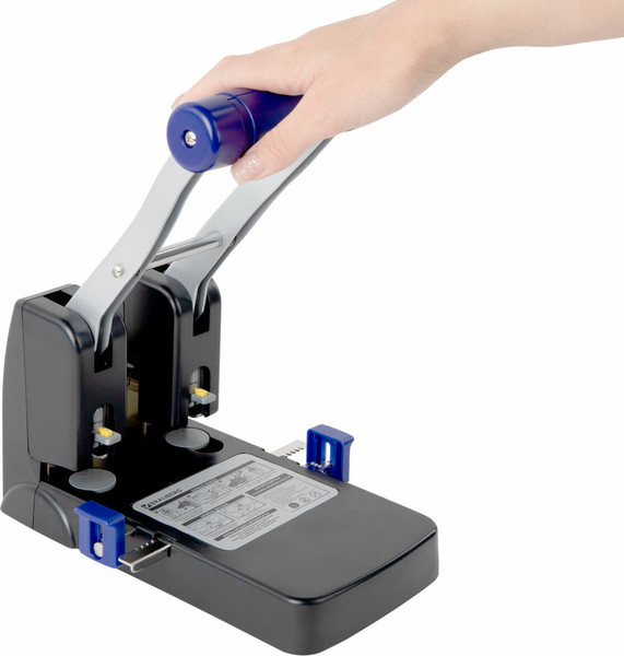 Изображение товара Дырокол Brauberg Extra Heavy Duty / 272721 (черный/синий)