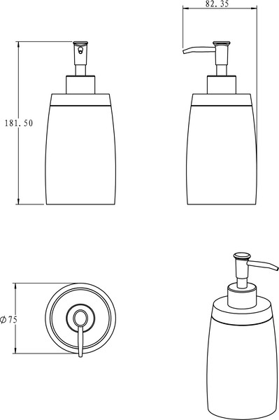Изображение товара Набор аксессуаров для ванной Lauter 21BPO97-2B + 21BPO97-2A (2 предмета)