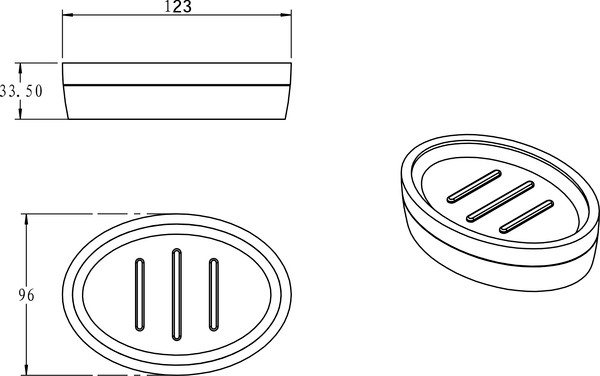 Изображение товара Набор аксессуаров для ванной Lauter 21BPO97-2B + 21BPO9797-2D (2 предмета)