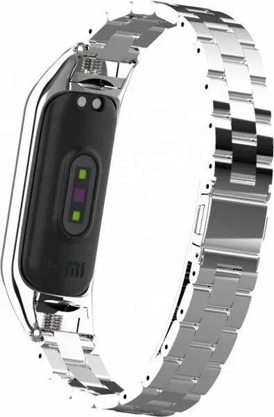 Изображение товара Ремешок для умных часов Bingo Stainless для Xiaomi Mi Band 3/4 (серебристый)