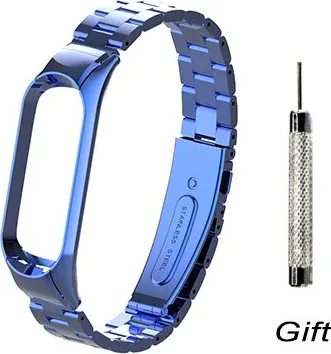 Изображение товара Ремешок для умных часов Bingo Stainless для Xiaomi Mi Band 3/4 (синий)