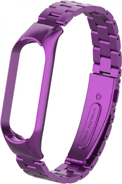 Изображение товара Ремешок для умных часов Bingo Stainless для Xiaomi Mi Band 3/4 (фиолетовый)