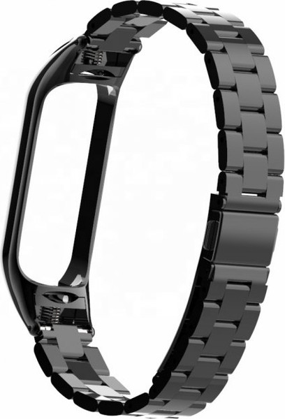 Изображение товара Ремешок для умных часов Bingo Stainless для Xiaomi Mi Band 3/4 (черный)