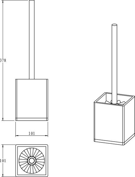 Изображение товара Набор аксессуаров для ванной и туалета Lauter 21BWO39C + 21BWO39A + 21BWO39F (3 предмета)