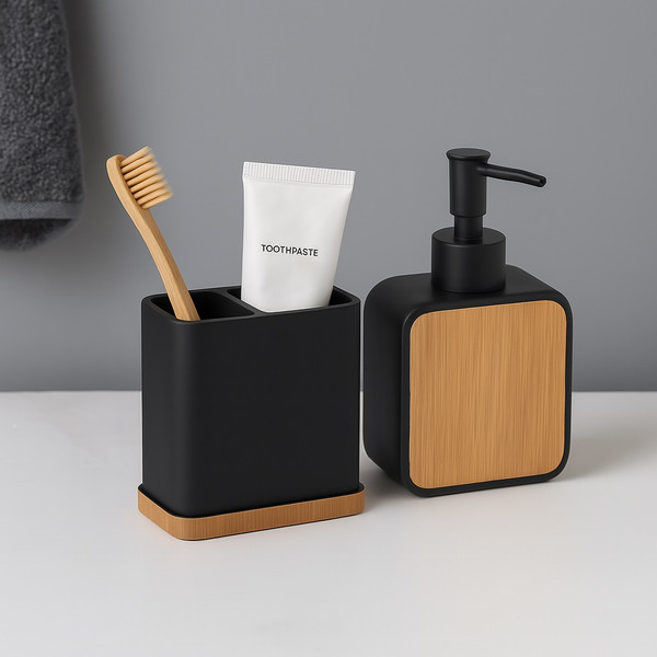 Изображение товара Набор аксессуаров для ванной и туалета Lauter 21BPO64B + 21BPO64A + 21BPO64E (3 предмета)