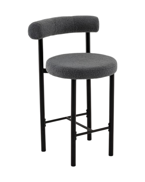 Изображение товара Стул барный Stool Group Флорео / vd-plb-floreo-fl-grey (букле темно-серый)