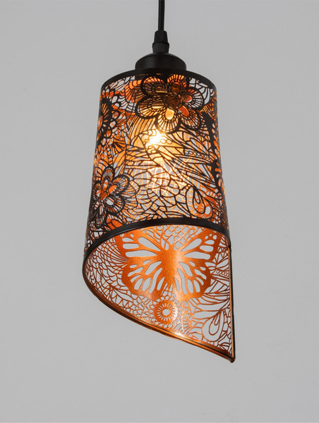 Изображение товара Потолочный светильник BayerLux Манчестер Бабочки / 10531021 (черный)