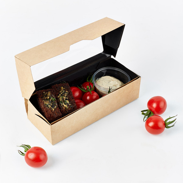 Изображение товара Набор коробок упаковочных для еды 1EA OneBox OB500/bBL (500мл, черный вельвет)