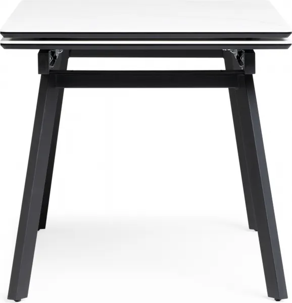 Изображение товара Обеденный стол Notta Норман 120-180х80 (snow alpin white/black)