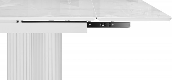 Изображение товара Обеденный стол Woodville Мален 240x110 (белый мрамор/белый)