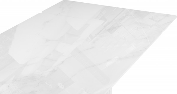 Изображение товара Обеденный стол Woodville Мален 240x110 (белый мрамор/белый)