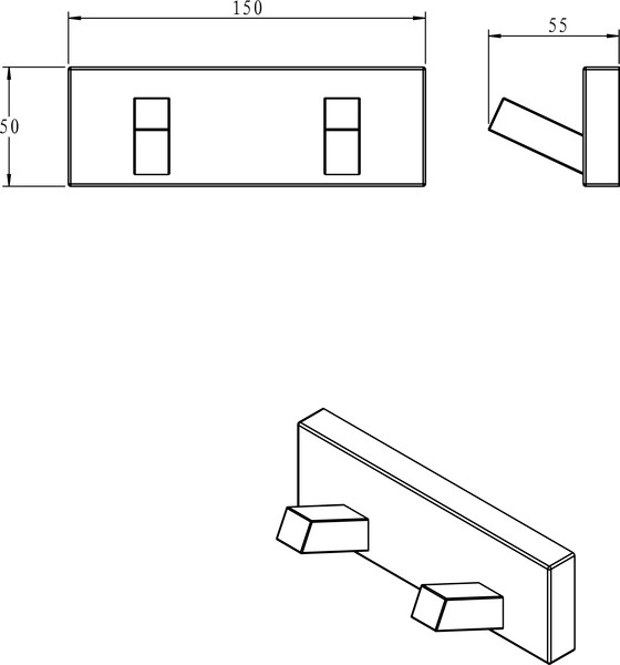 Изображение товара Набор аксессуаров для ванной и туалета Lauter 21BWO8181C-1R + 21BWO81F-R + 21BWO81G- R (3 предмета)