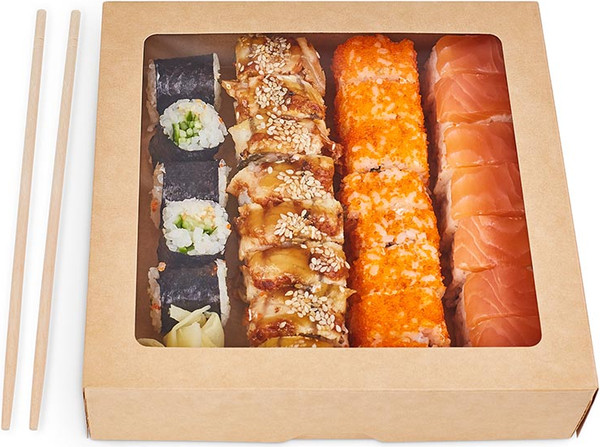 Изображение товара Набор коробок упаковочных для еды 1EA OneBox OB1500/b (1.5л, крафт)