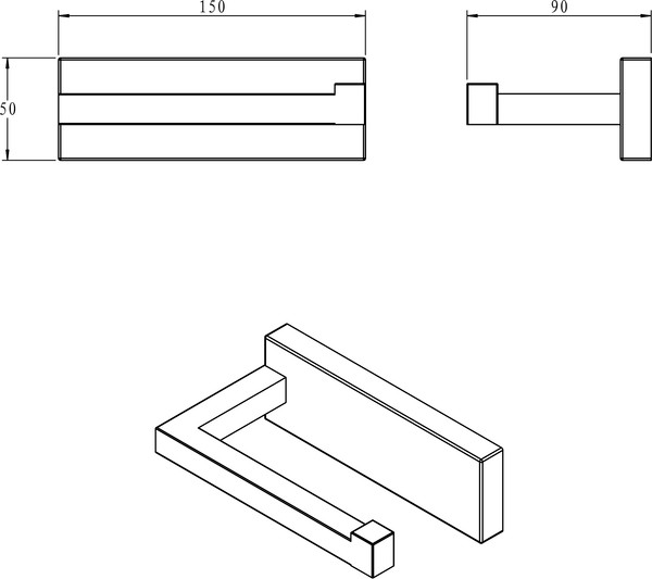Изображение товара Набор аксессуаров для ванной и туалета Lauter 21BWO81C-2R + 21BWO81F-R + 21BWO81G- R (3 предмета)
