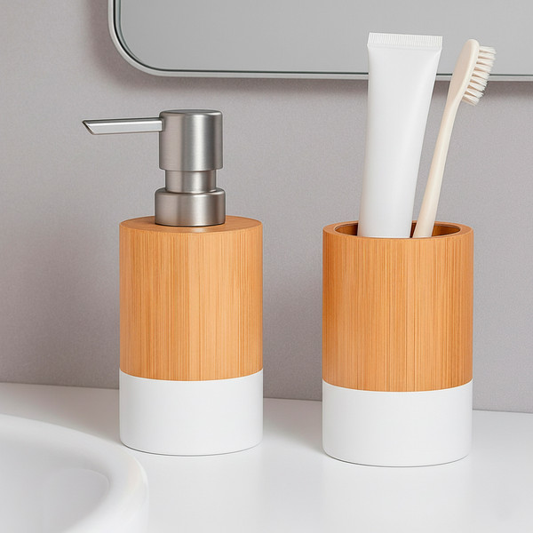 Изображение товара Набор аксессуаров для ванной и туалета Lauter 21HWO69C + 21HWO69A + 21HWO69E (3 предмета)