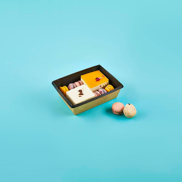 Изображение товара Набор одноразовых контейнеров 1EA OneClick bottom OCbot400/bBL (400мл, черный вельвет)