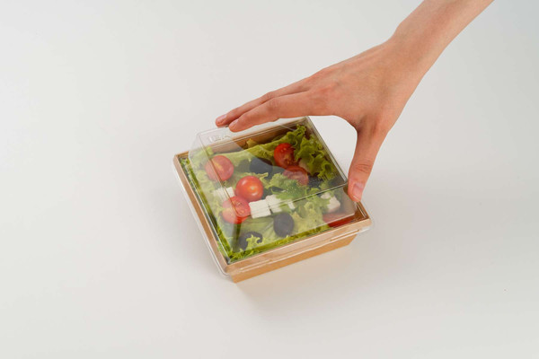 Изображение товара Набор одноразовых контейнеров 1EA OneClick bottom OCbot550/b (550мл, крафт)