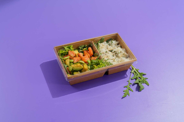 Изображение товара Набор одноразовых контейнеров 1EA OneClick bottom OCbot800DB/b (крафт)