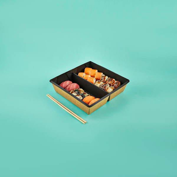 Изображение товара Набор одноразовых контейнеров 1EA OneClick bottom OCbot1200DB/bBL (1.2л, черный вельвет)