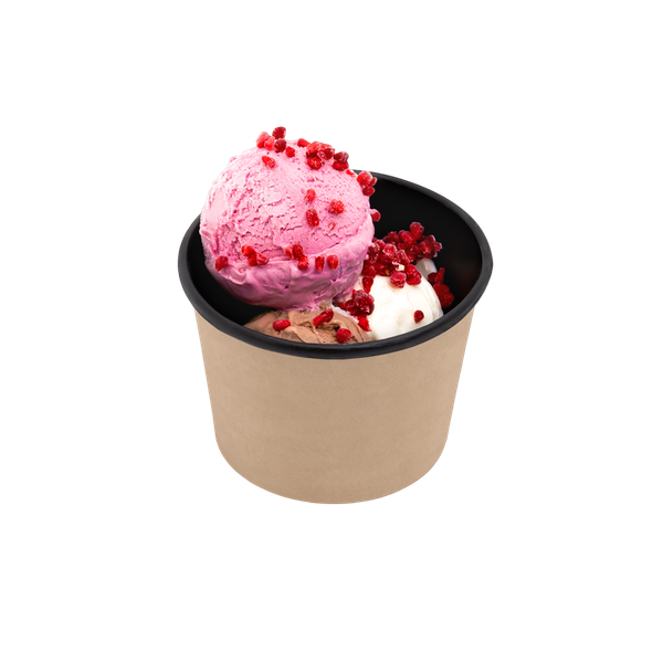 Изображение товара Набор одноразовых контейнеров 1EA OneBowl UP bottom OBbot380/BL (380мл, черный)