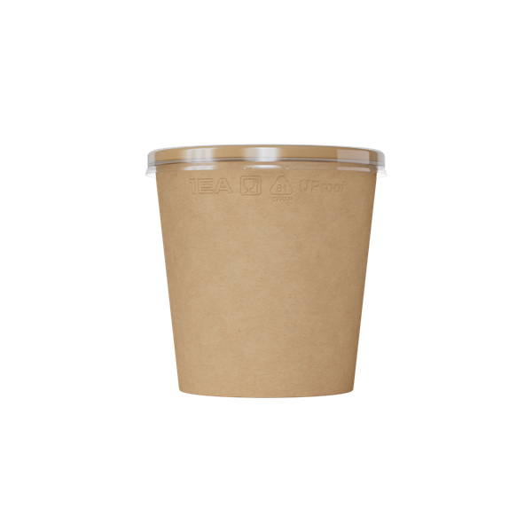 Изображение товара Набор одноразовых контейнеров 1EA OneBowl UP bottom OBbot520 (520мл, крафт)