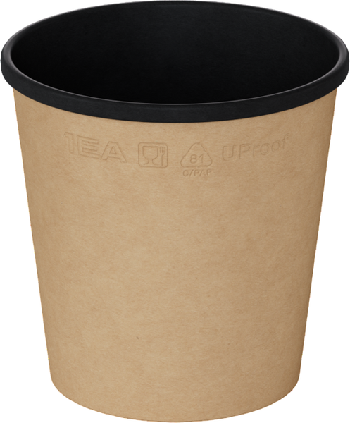 Изображение товара Набор одноразовых контейнеров 1EA OneBowl UP bottom OBbot520/BL (520мл, черный)