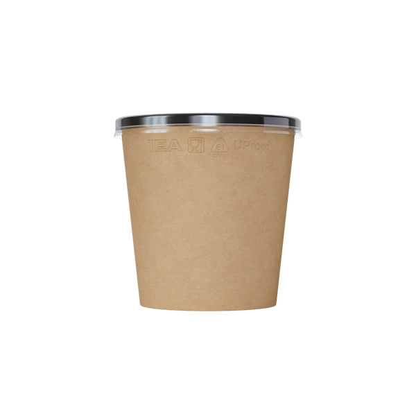 Изображение товара Набор одноразовых контейнеров 1EA OneBowl UP bottom OBbot520/BL (520мл, черный)