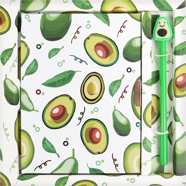 Изображение товара Набор канцелярский подарочный Darvish Блокнот Avocado и ручка гелевая / DV-12927B