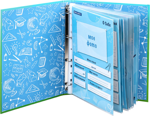 Изображение товара Папка адресная Brauberg Kids. Портфолио школьника. Отличник / 115240