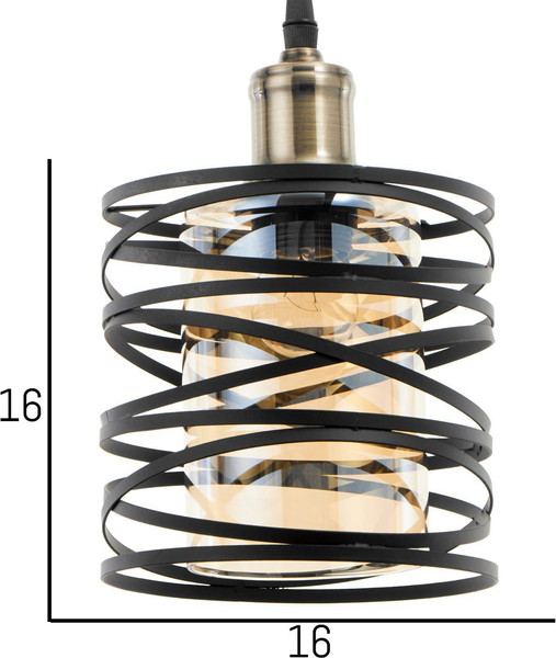 Изображение товара Потолочный светильник BayerLux 88319/1 / 4964615 (черный)