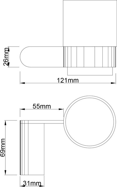 Изображение товара Набор аксессуаров для ванной Lauter 21SH1061 + 21SH1051 + 21SH1091 + 21SH7021 (Chrome, 4 предмета)