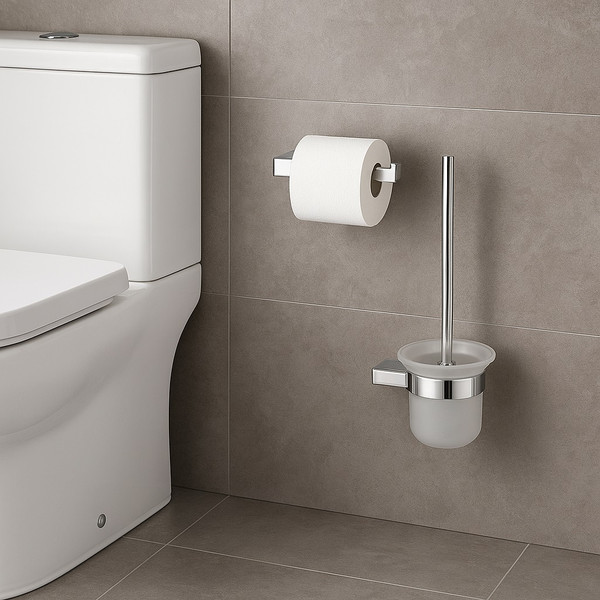 Изображение товара Набор аксессуаров для ванной и туалета Lauter 21SH1061 + 21SH1051 + 21SH1101 (Chrome, 3 предмета)