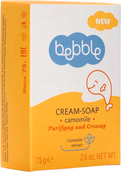 Изображение товара Мыло твердое детское Bebble Ромашка (75г)