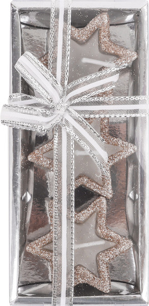 Изображение товара Набор свечей Darvish Звездочки / DV-H-2072 (3шт, серебристый)