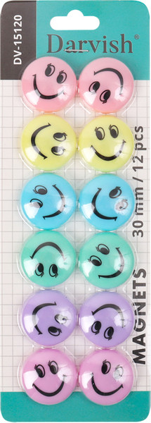 Изображение товара Набор магнитов Darvish Смайлики / DV-15120 (12шт)