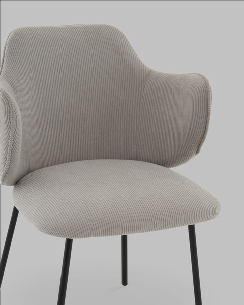 Изображение товара Стул Stool Group Джиннет / AV 315-LM81-9005 (велюр светло-серый)